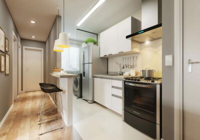 cozinha com exaustor