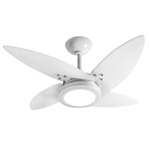 Ventilador de Teto Azzam Tron Branco Luminária de Led 3 127v